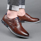 Men's Thick Sole Lace-Up Shoes