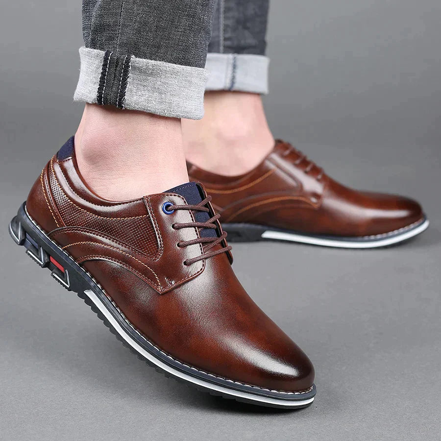 Men's Thick Sole Lace-Up Shoes