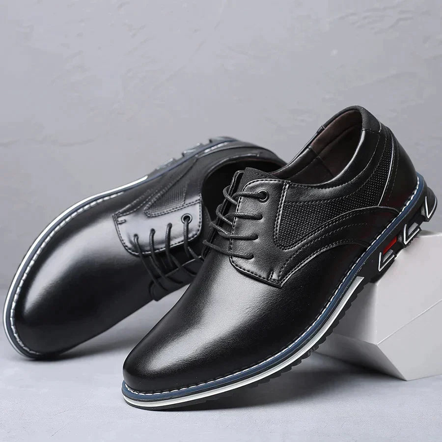 Men's Thick Sole Lace-Up Shoes