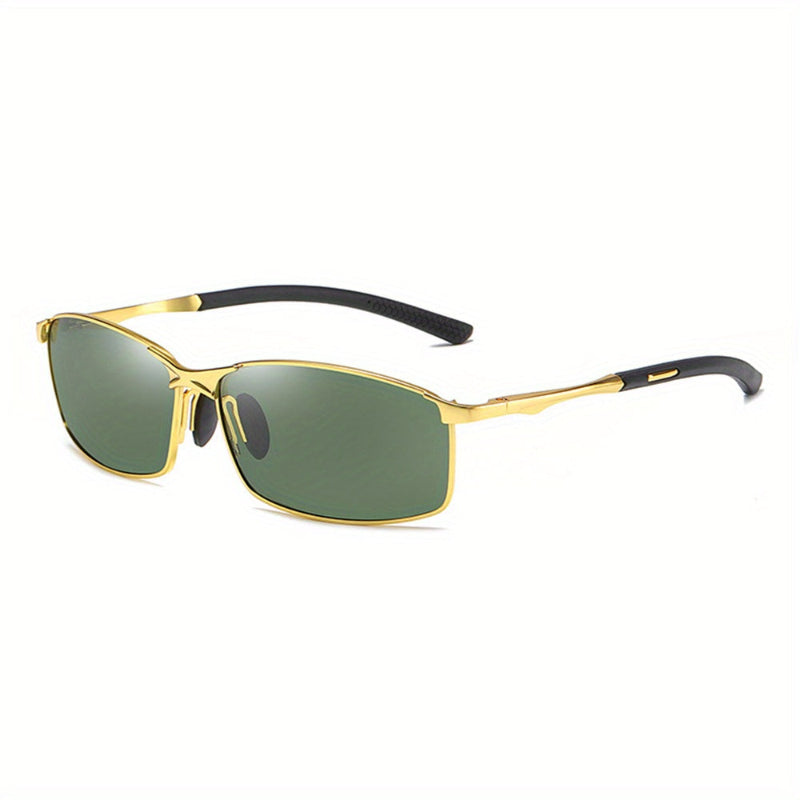 Men's Tinted Rectangular Sunglasses