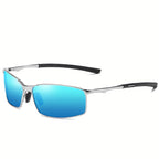 Men's Tinted Rectangular Sunglasses