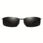 Men's Tinted Rectangular Sunglasses