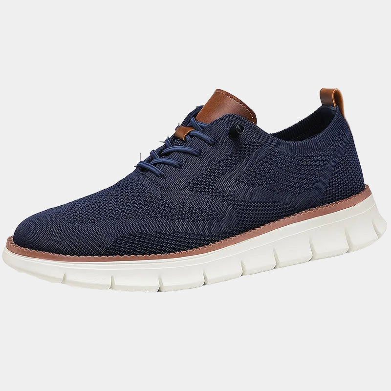 Men's Tread Sole Lace-Up Sneakers