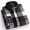 Men's Twill Plaid Long Sleeve Shirt