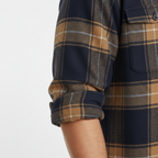 Men's Twill Plaid Long Sleeve Shirt