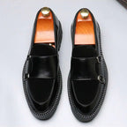 Men's Twin Strap Lug Sole Loafers