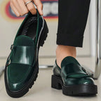 Men's Twin Strap Lug Sole Loafers