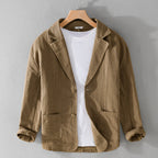 Men's Two-Button Casual Blazer Jacket