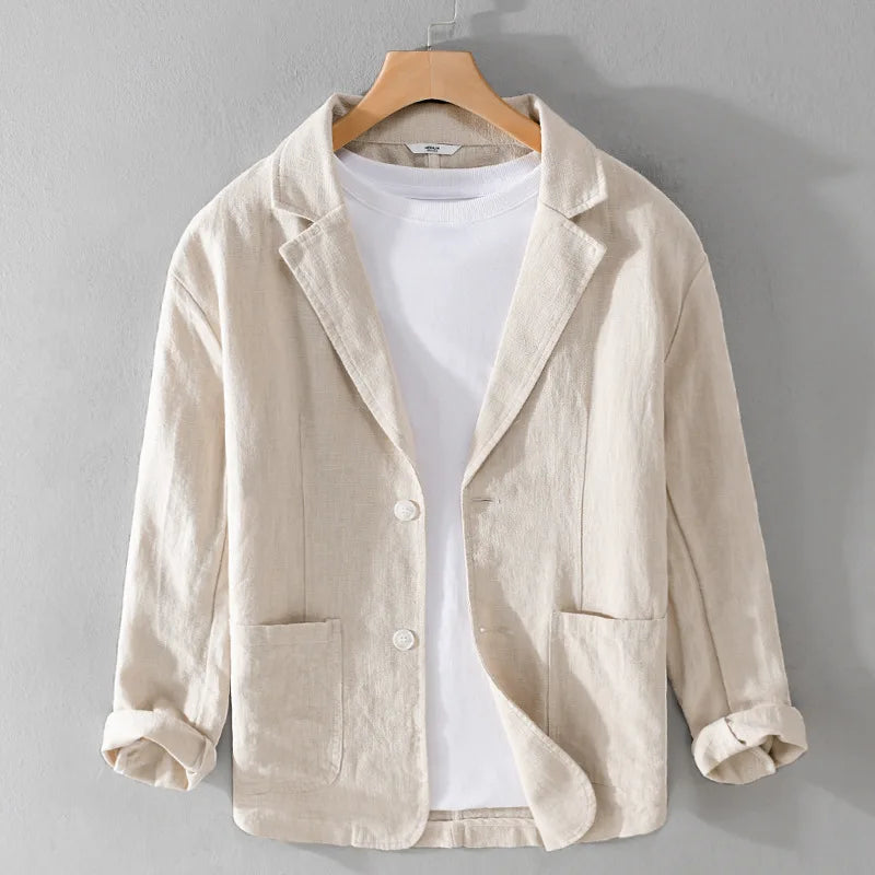 Men's Two-Button Casual Blazer Jacket
