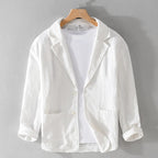 Men's Two-Button Casual Blazer Jacket
