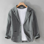 Men's Two-Button Casual Blazer Jacket