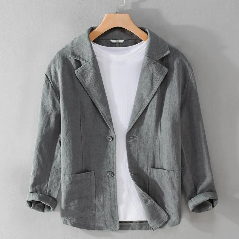 Men's Two-Button Casual Blazer Jacket