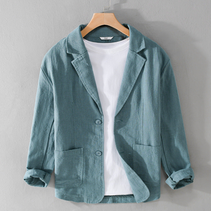 Men's Two-Button Casual Blazer Jacket