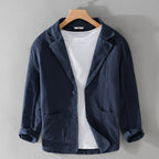 Men's Two-Button Casual Blazer Jacket