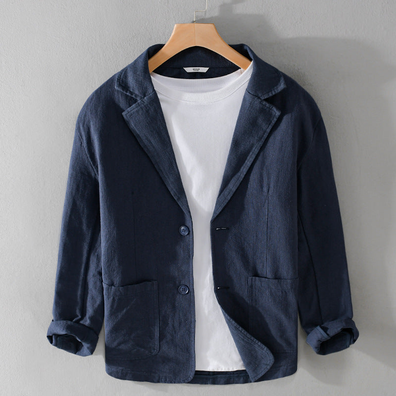 Men's Two-Button Casual Blazer Jacket