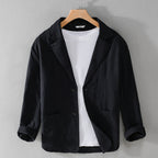 Men's Two-Button Casual Blazer Jacket