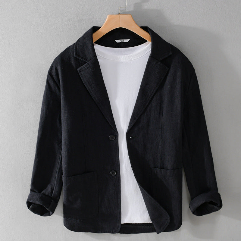 Men's Two-Button Casual Blazer Jacket