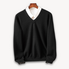 Men's V-Neck Knit Sweater