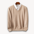 Men's V-Neck Knit Sweater