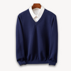 Men's V-Neck Knit Sweater