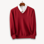 Men's V-Neck Knit Sweater