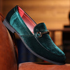Men's Velvet Horsebit Loafers