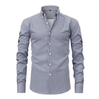 Men's Vertical Stripe Long Sleeve Shirt