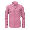 Men's Vertical Stripe Long Sleeve Shirt