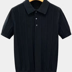 Men's Vertical Stripe Polo Shirt