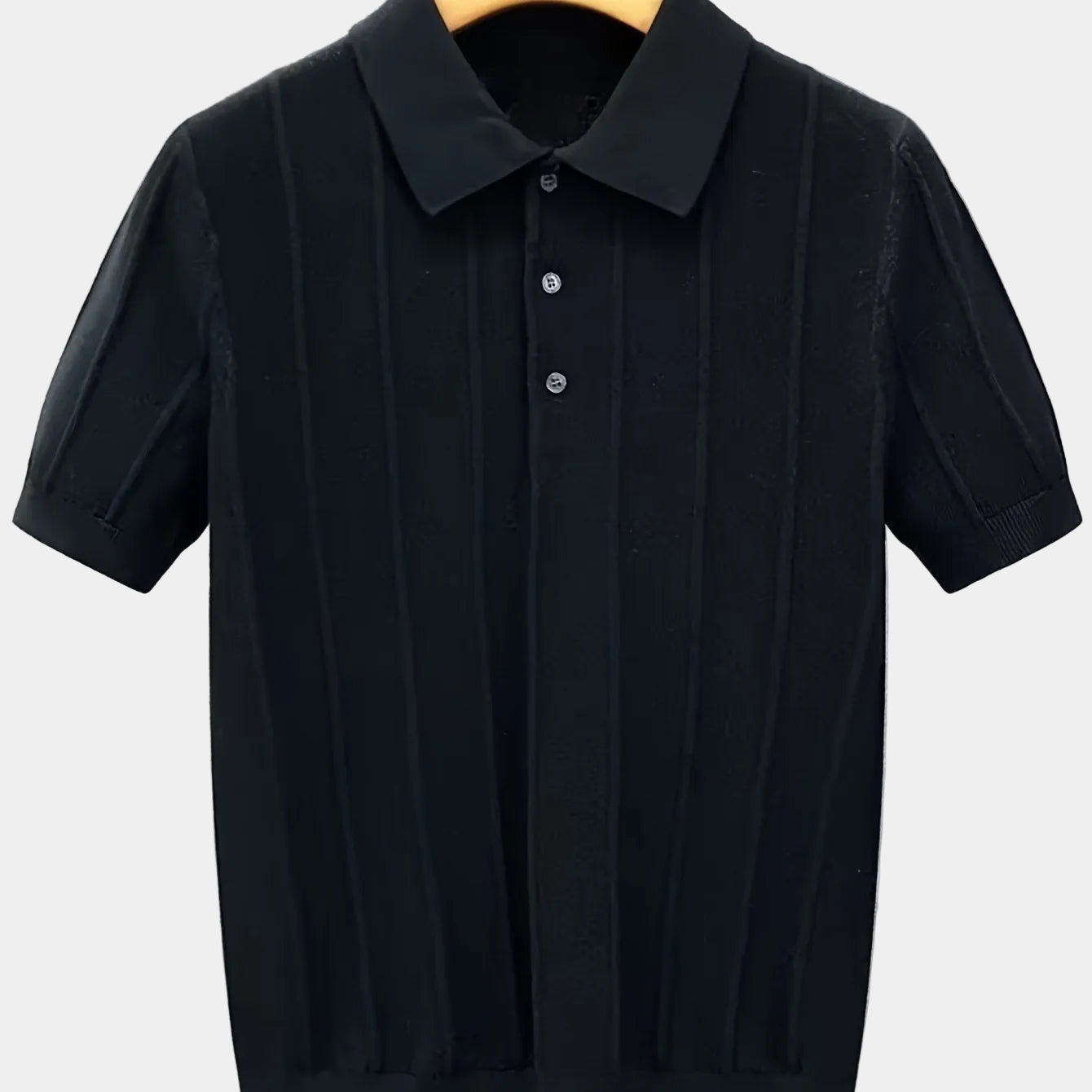 Men's Vertical Stripe Polo Shirt