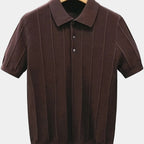 Men's Vertical Stripe Polo Shirt