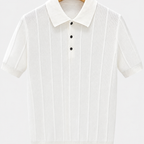 Men's Vertical Stripe Polo Shirt
