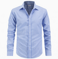 Men's Vertical Striped Button-Up Shirt