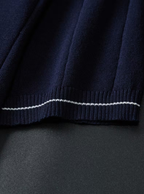 Men's Vertical Texture Half-Zip Polo Shirt