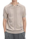 Men's Vertical Texture  Polo Shirt