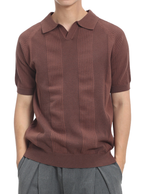 Men's Vertical Texture  Polo Shirt
