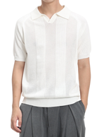 Men's Vertical Texture  Polo Shirt