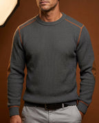 Men's Waffle Crew Neck Sweater