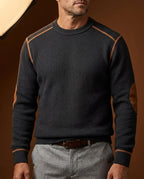 Men's Waffle Crew Neck Sweater