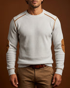 Men's Waffle Crew Neck Sweater