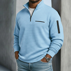 Men's Waffle Half-Zip Sweater