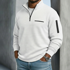 Men's Waffle Half-Zip Sweater