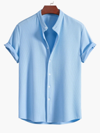 Men's Waffle Shirt and Drawstring Pants Set