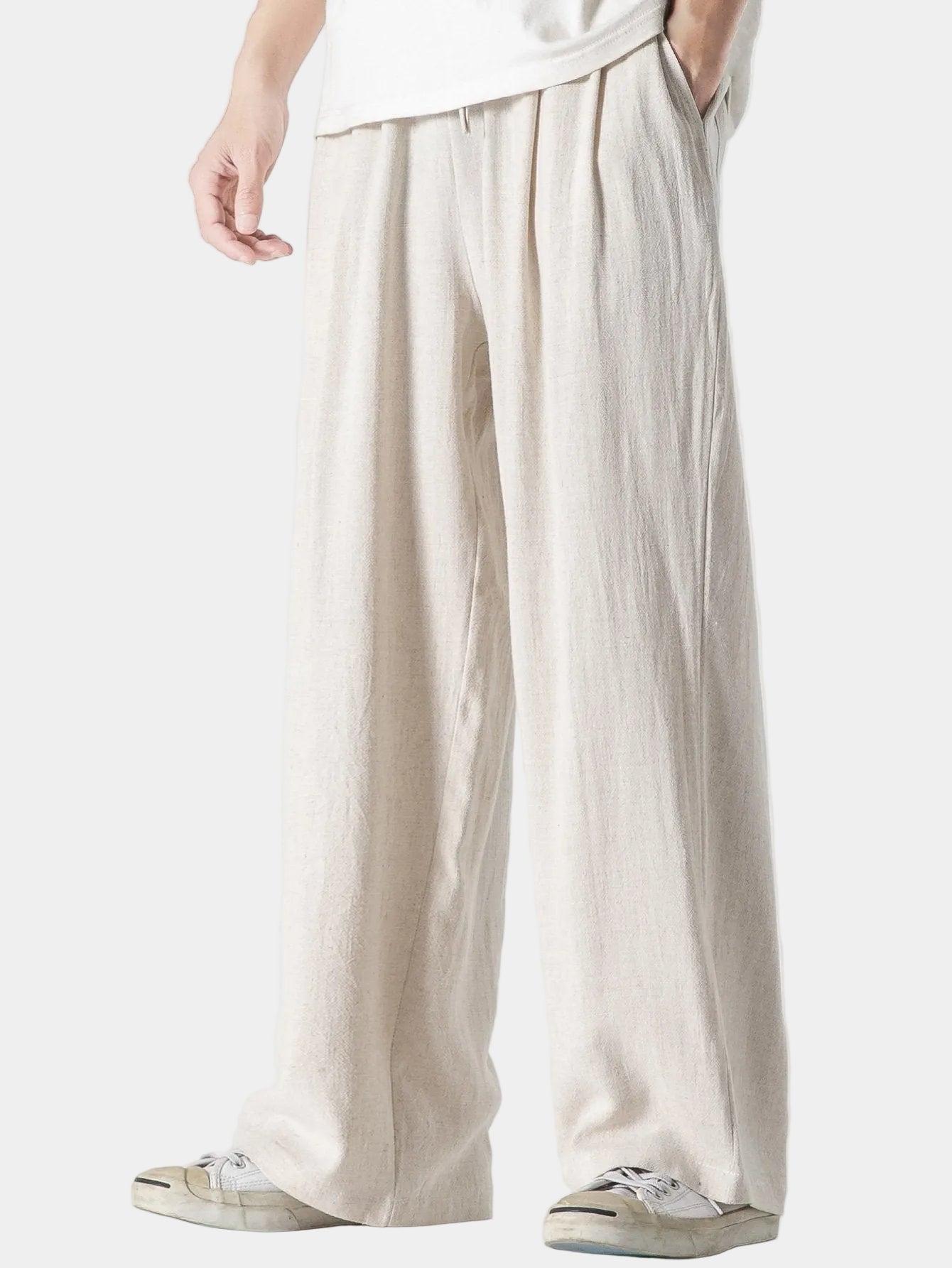 Men's Wide Leg Drawstring Pants