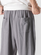 Men's Wide Leg Drawstring Pants