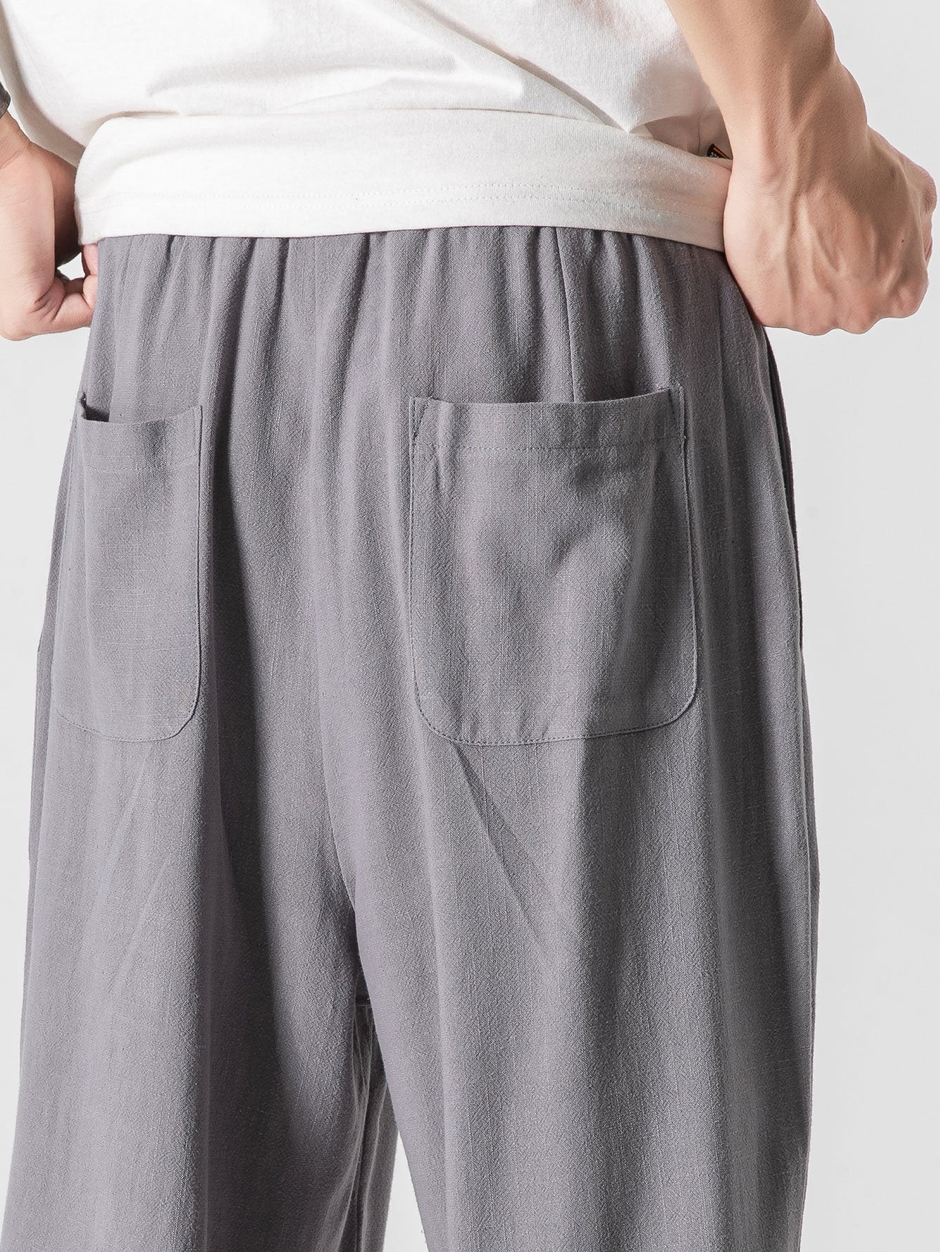 Men's Wide Leg Drawstring Pants