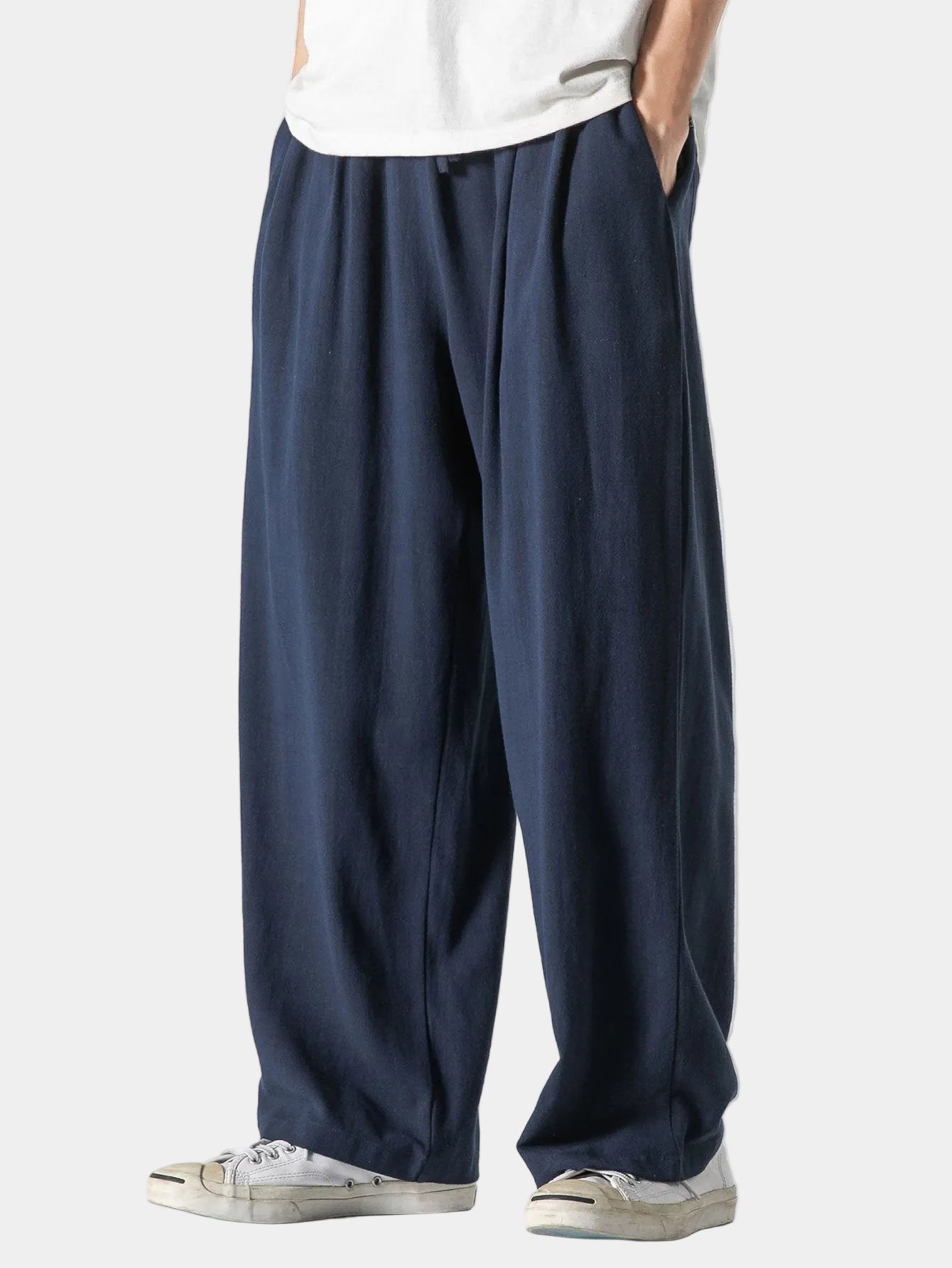 Men's Wide Leg Drawstring Pants