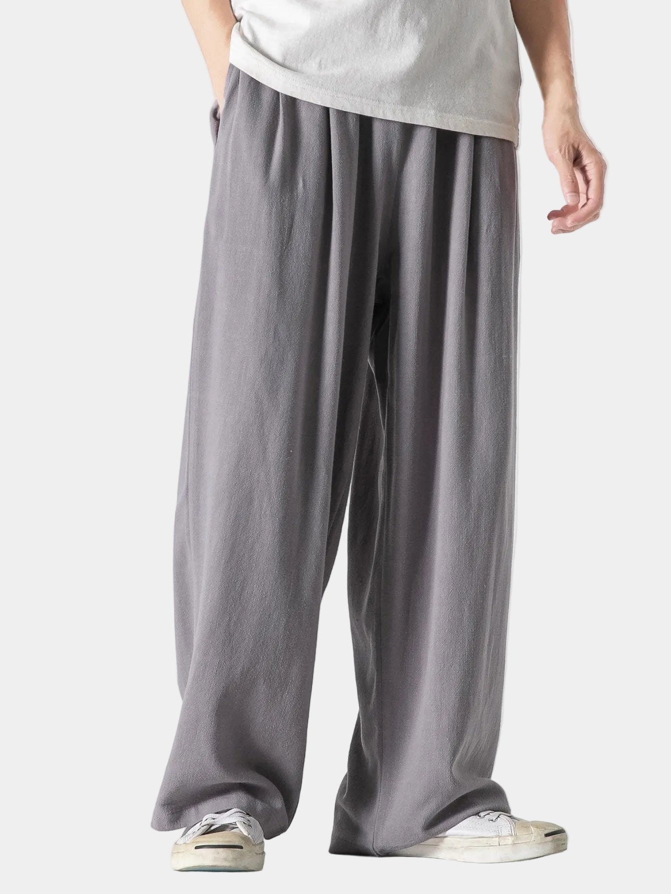 Men's Wide Leg Drawstring Pants