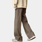 Men's Wide Leg Patch Pocket Pants