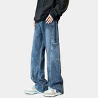 Men's Wide Leg Patch Pocket Pants
